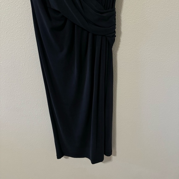 Allison Joy Lexi Knot Stretch Modal Jersey Sleeveless Mini Dress Black LBD-XS - Picture 6 of 9